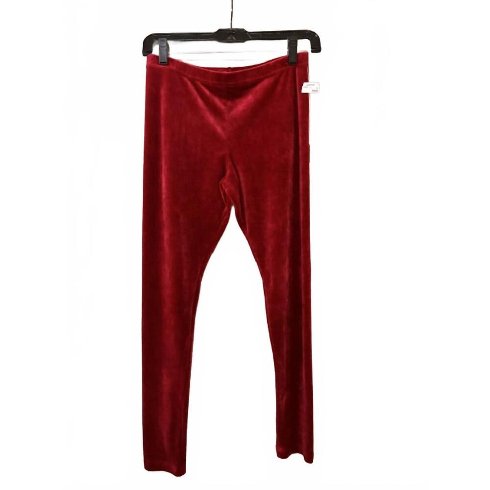 NEW SNO SKINS women's velour stretch pants in garnet